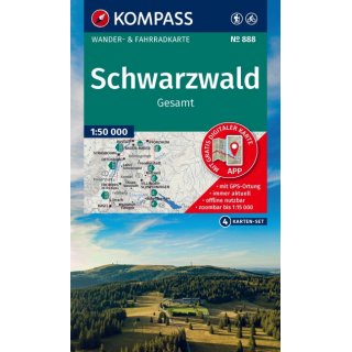 WK  888 Schwarzwald Gesamt 1:50.000