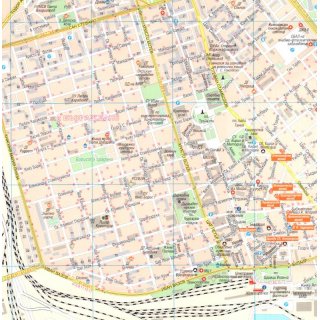 Burgas - Sdliche Schwarzmeerkste (engl. / dt.) - Stadtplan 1:8.500