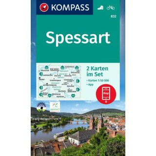 WK  832 Spessart Karten-Set 1:50.000