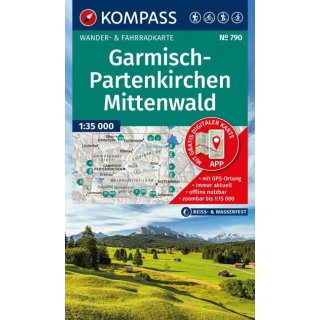 WK  790 Garmisch-Partenkirchen, Mittenwald 1:35.000