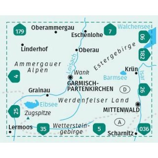 WK  790 Garmisch-Partenkirchen, Mittenwald 1:35.000