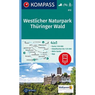 WK  812 Westlicher Naturpark Thüringer Wald 1:50.000