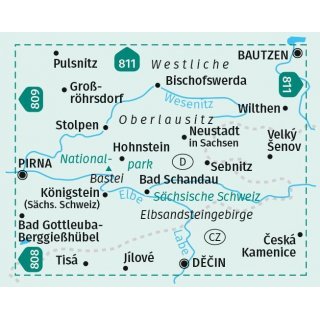 WK  810 Sächs. Schweiz/Westl. Oberlausitz 1:50.000