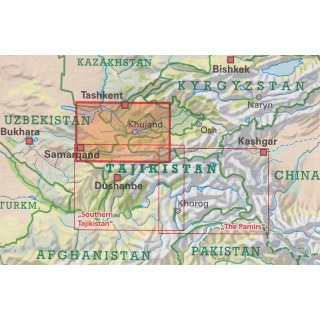 Northern Tajikistan 1:500.000