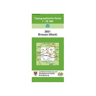 Topographische Karte Brandenburg 1:25.000