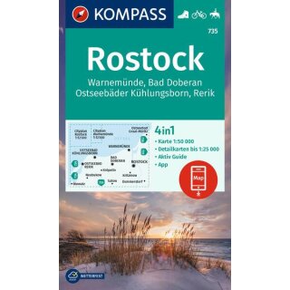 WK  735 Rostock/Warnemünde/Bad Doberan 1:50.000