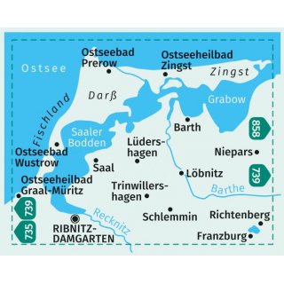 WK  736 Darß/Zingst/Fischland 1:50.000