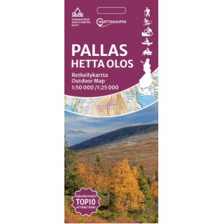 Pallas Hetta Olos 1:50.000