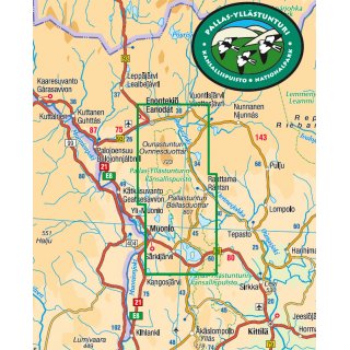 Pallas Hetta Olos 1:50.000