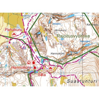 Pallas Hetta Olos 1:50.000