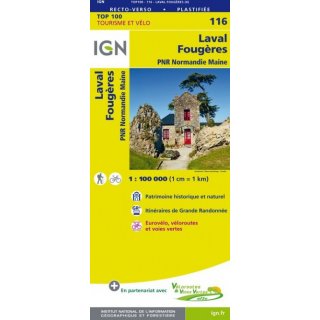 116 Laval / Fougères 1:100.000