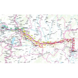 Donau-Radweg 3 - von Wien nach Budapest 1:75.000