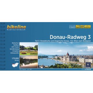 Donau-Radweg 3 - von Wien nach Budapest 1:75.000