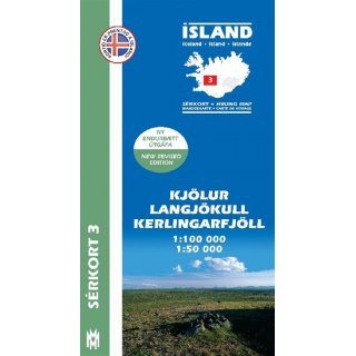 No.  3 - Kjölur-Langjökull-Kerlingarfjöll  1:100.000 / 1:50.000