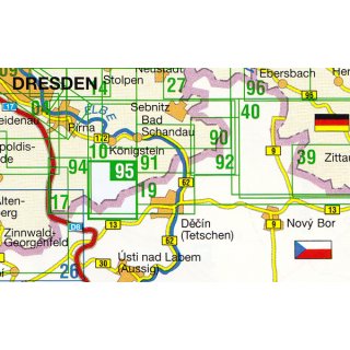 095 Rosenthal - Bielatal und Umgebung 1:15.000
