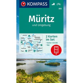 WK  855 Müritz und Umgebung Karten-Set 1:50.000