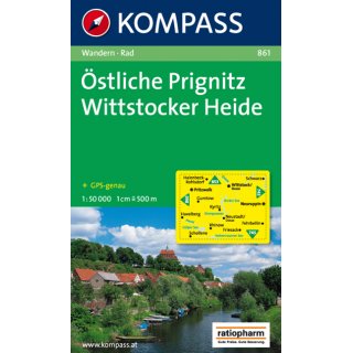 WK  861 Prignitz, &Ouml;stliche - Wittstocker Heide 1:50.000