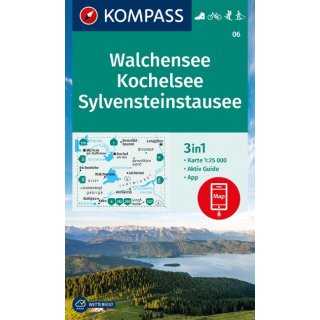 WK   06 Walchensee-Kochelsee-Sylvenstein Stausee  1:25.000
