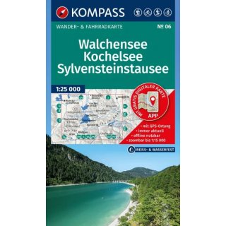 WK   06 Walchensee-Kochelsee-Sylvenstein Stausee  1:25.000