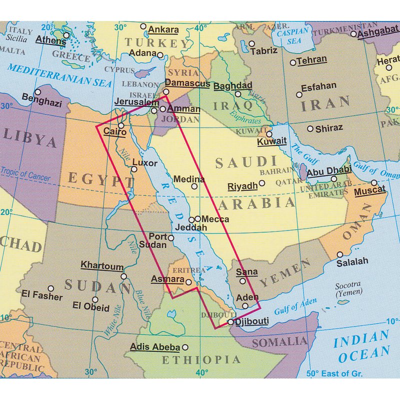 Landkarte Rotes Meer Red Sea Von Gizi Map Landkartenschropp De Online Shop