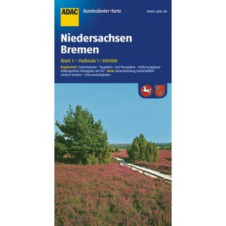 ADAC Niedersachsen/Bremen 1:300.000