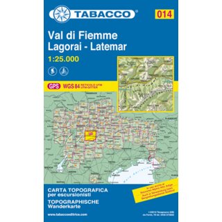 014 Val di Fiemme/Lagorai/Latemar 1:25.000