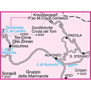 017 Dolomiti di Auronzo e del Comelico 1:25.000