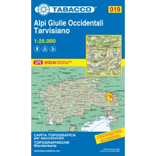 019 Alpi Giulie Occidentali/Tarvisiano 1:25.000