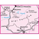 023 Alpi Feltrine/Le Vette/Cim&ograve;nega 1:25.000