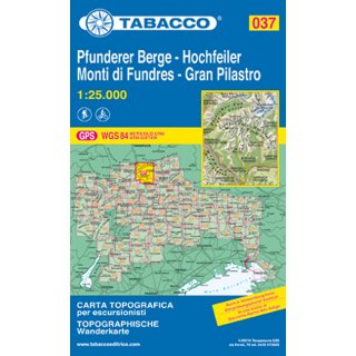 037 Hochfeiler, Pfunderer Berge 1:25.000