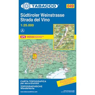 049 Südtiroler Weinstrasse/Strada del Vino 1:25.000