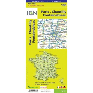 190 Paris / Chantilly / Fontainebleau 1:100.000