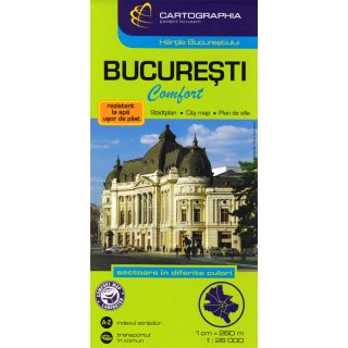 Bucuresti (Bukarest) 1:26.000 laminiert
