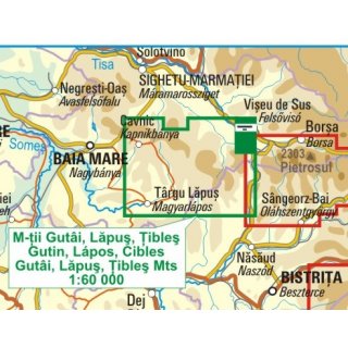 Gutai-, Lapus- und Tibles-Gebirge 1:60.000