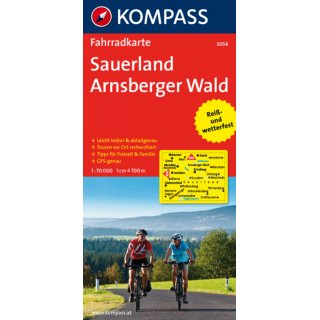 FK 3054  Sauerland, Arnsberger Wald 1:70.000