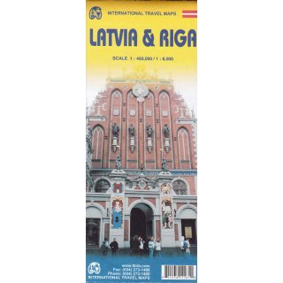 Latvia & Riga 1:460.000/1:8.000