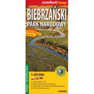 Nationalpark Biebrza-Flusstal 1:85.000