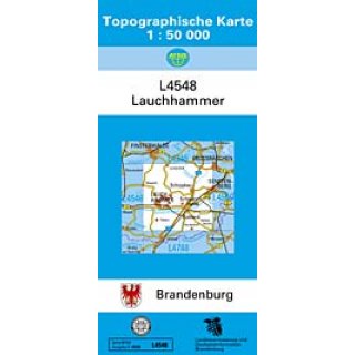 Topographische Karte Brandenburg 1:50.000