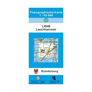 Topographische Karte Brandenburg 1:50.000