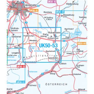 UK 50-53   Mangfallgebirge 1:50.000