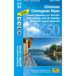 UK 50-54   Chiemsee - Chiemgauer Alpen 1:50.000