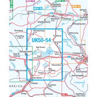 UK 50-54   Chiemsee - Chiemgauer Alpen 1:50.000