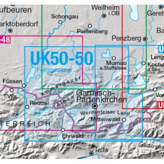 UK 50-50   Werdenfelser Land 1:50.000