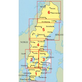 5 Mellersta Norrland (Nordschweden) 1:400.000