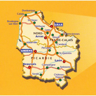 Nordfrankreich-Flandern 1:200.000 (franz. Ausgabe)