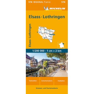 Elsass, Lothringen 1:200.000