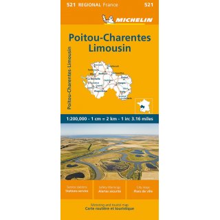 Poitou-Charentes, Limousin 1:200.000