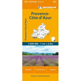 Provence, C&ocirc;te-dAzur 1:200.000