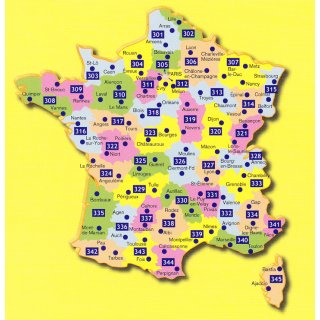 Normandie Ost 1:150.000 (franz. Ausgabe)
