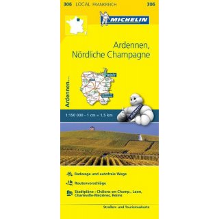 Ardennen, N&ouml;rdliche Champagne 1:150.000